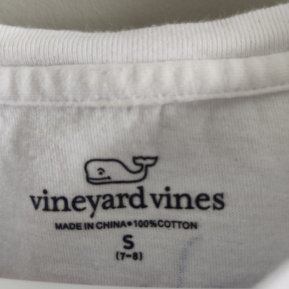 Vineyard Vines NYC Statue of Liberty Whale White Crew Long Sleeve Size Small - Picture 6 of 7